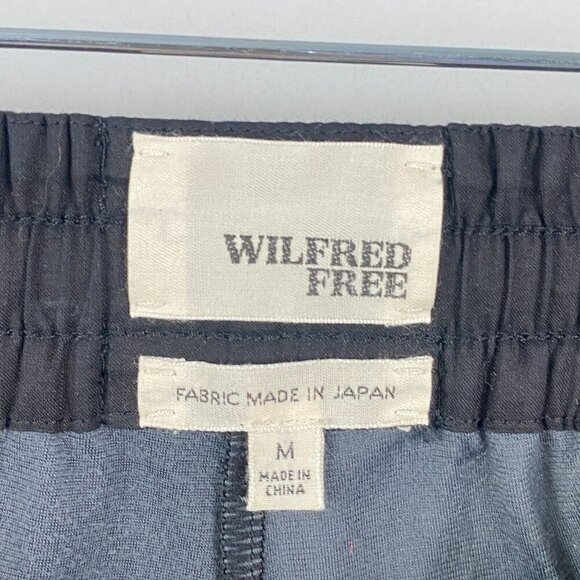 Aritzia Wilfred Free Faux Leather Ankle Pull On Pants Size M Black Drawstring - Picture 4 of 11